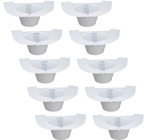 10pcs Simple Pour Urines Sample Collection Hat Samples Cups Urines Collector Hat With Measurement Scale Set For Toilets