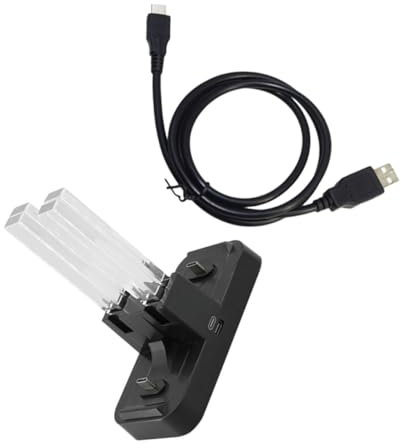 HOMSFOU Base De Carga para Mandos Switch Compatible Switch Pro Cargador Portátil