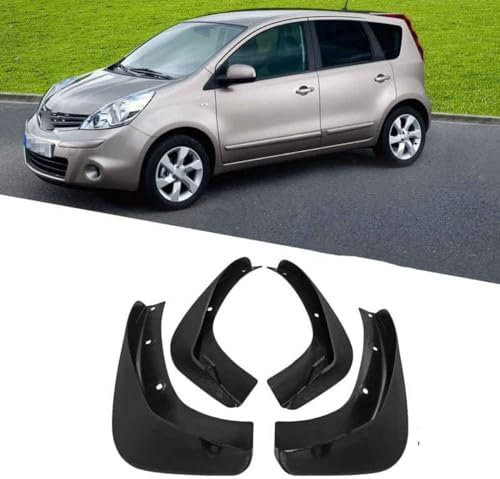 Superaur Kotflügel Effektiver Schutz für Nissan Note E11 2005-2011 gegen Spritzwasser vorne und hinten