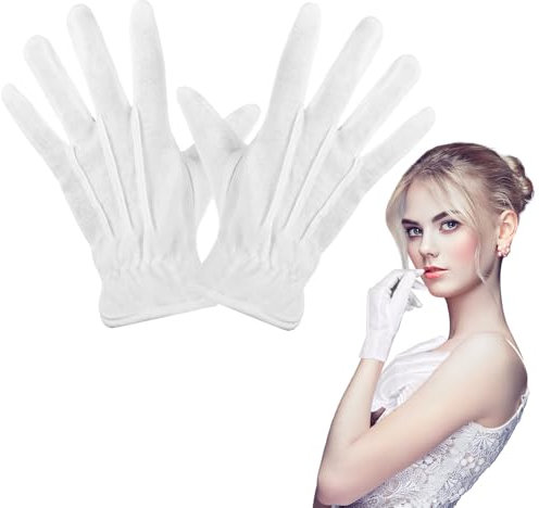 Boyiee Karneval Fasching Handschuhe Clown Pantomime Butler Handschuhe Dehnbare Kostümhandschuhe mit Drei Streifen für Herren und Frauen