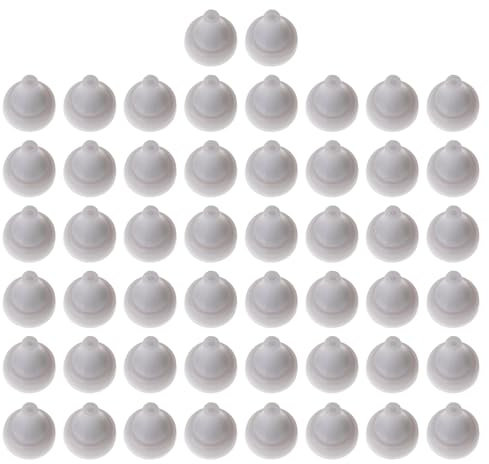 50 ugelli in silicone per soffione doccia con foro a punta rotonda, ugelli di ricambio per diametro del foro 4 mm