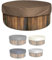 Whirlpools Abdeckung Rund Winterfest Wasserdicht Schutzhülle für Whirlpools für OutdoorPoolabdeckung Winter Abdeckplane für Spa Hot Tub mit Kordelzug (Size:200 * 30cm,Color:Brown)