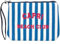 Saint Barth Pochette da bagno Aline Capri Beach Club, blu/bianco, blu/bianco