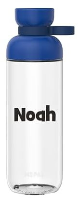 Mepal Personalisierte Trinkflasche mit Namen - Wasserflasche für Kinder und Erwachsene - Flasche für Schule & Arbeit - Stoßfest, Auslaufsicher - BPA-frei & Spülmaschinenfest - 700 ml - Vivid blue
