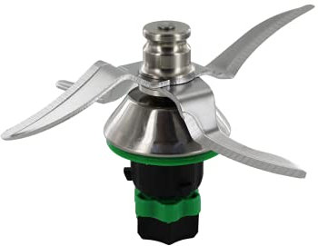 DL-pro Couteau compatible avec Thermomix TM5 Couteau mélangeur de rechange avec 4 lames en acier inoxydable avec joint 132 x 120 x 80 mm TM 5 Accessoires pour robot de cuisine