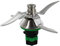 DL-pro Couteau compatible avec Thermomix TM5 Couteau mélangeur de rechange avec 4 lames en acier inoxydable avec joint 132 x 120 x 80 mm TM 5 Accessoires pour robot de cuisine