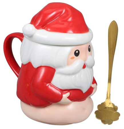 Cabilock tazza grandi dimensioni tazze in tazze da bicchiere d'acqua in delle vacanze rosso