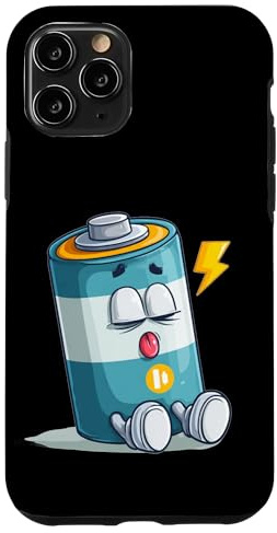 Sleepy Low Battery Kostüm Hülle für iPhone 11 Pro
