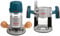 Bosch 1617EVSPK 12 Amp, 2-1/4 CV, fresatrice verticale con base fissa a velocità variabile, kit con boccole da 1/10,2 cm e 1/5,1 cm, 1617EVSPK