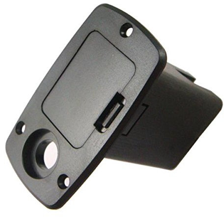 Gazechimp Boîtier Cas de Batterie 9V Support Piles Boîte à Compartiment Pièces Remplacement pour Guitare Basse Pick-up Micros Noir