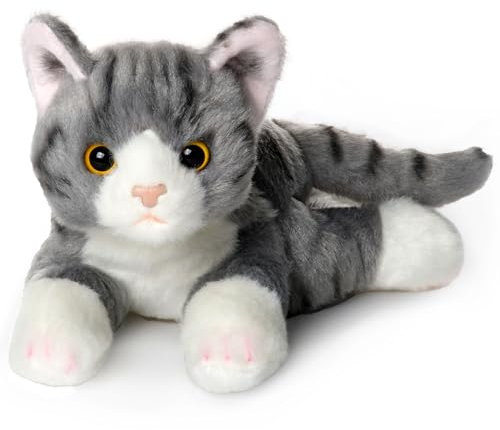 Bearington Lil' Socks Kleines Plüschtier mit Katze, 20,3 cm
