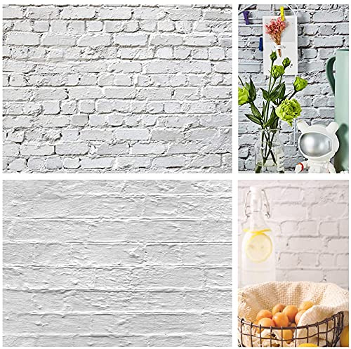 Selens 56 x 89 cm 2-in-1 Food Photography Backdrop Background | Brick Wall Texture Photo Studio for Flat Lay Product Props Jewelry Cosmetics YouTube Video Shooting Vlog, Double Sided