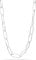 LeCalla 925 Sterling Silber Italienische Büroklammer Kette Halskette für Frauen 50,8 cm