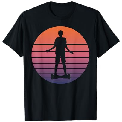 Hoverboard Fahrer E-Board Balance Board Vintage Retro T-Shirt