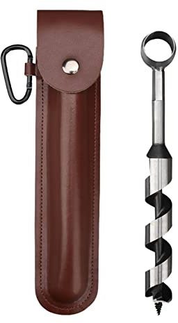 KAKAFA Foret à tarière bois Scotch Eye, outil de survie en plein air pour colons Bushcraft, main camping et complément parfait aux packs matériel ou de, UNE