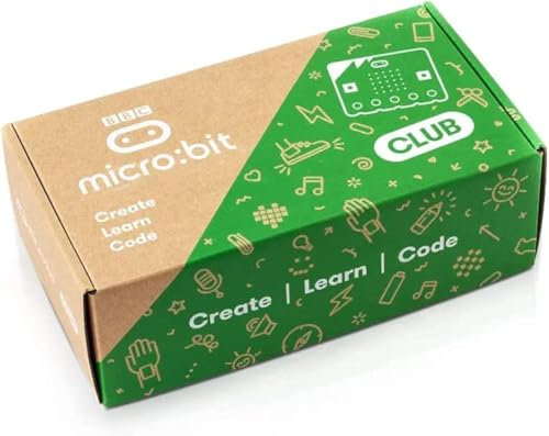 GeeekPi BBC microbit V2 Club Kit (10 Pack Micro:bit V2 Go Kit) with Official BBC Micro:bit V2 Development Board,Battery Holder,20 AAA Batteries,Micro USB Cable for Coding and Programming