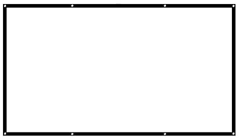 Projektionsleinwand, 60-100 Zoll 16:9 HD-Projektorleinwand, 3D-Film, Tragbare Leinwandvorhänge, Doppelseitige Waschbare Outdoor-Projektorleinwand für Heimkino, (100 Zoll)