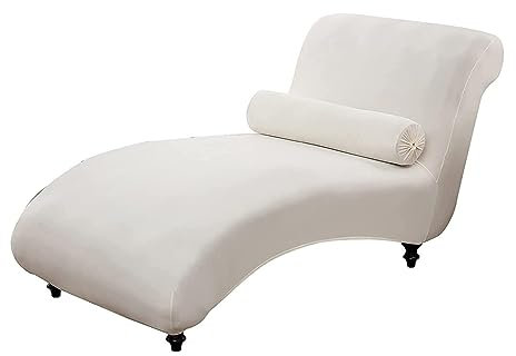 Chaiselongue Schonbezüge, Bezug für relaxliege Wohnzimmer chaiselongue bezug husse relaxliege bezug für Wohnzimmer liegesessel (Beige Weiß)