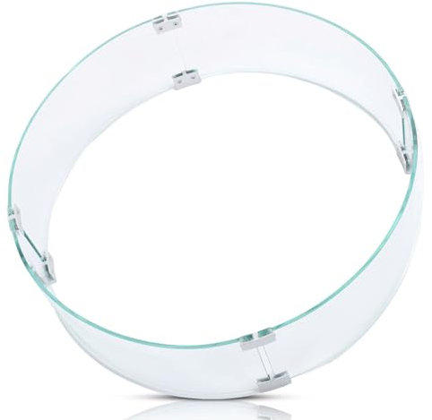 Runder Feuerstellen-Windschutz aus Glas, Runder Schild, Windschutzscheibe aus Gehärtetem Glas, Klarer Flammenschutz, 650 Mm Durchmesser, 6 Mm Dicke, Klare Flamme aus Gehärtetem