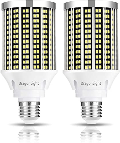 DragonLight 30W Super Bright LED Corn Light Bulbs(250 Watt Equivalent) - E27 Base LED Bulbs - 6000K Daylight 3600 Lumens for Large Area Lighting [Twin Value Pack]