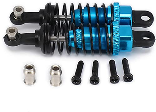 Fvoagaou 2 StüCke öL Einstellbare 65Mm StoßDäMpfer DäMpfer für Rc Auto 1/18 A959 A969 A979 K929, Blau