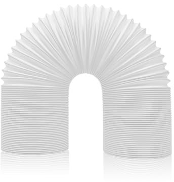 Universal Air Conditioner Exhaust Hose 5.9inch Portable Mobile Vent Pipe Extended, Counterclockwise Thread Diameter Extened Flexible Accessories (2M)