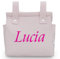 various - Talega para silla de Paseo Bolso Panera Carrito Bebe -Personalizable Nombre Bebé Bordado con Diseño Práctico y Funcional Cierre con Cremallera olso organizador de muselina Color Rosa