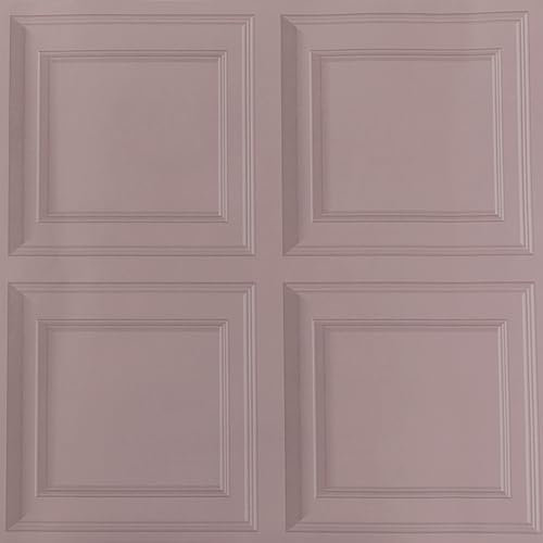 Anttyscar Red Panel Wallpaper, Wood Panelling Wallpaper, 3D Natural Wood Effect Tartan Wallpapers for Walls Living Room Hallway Stairs Lounge Hall Bedroom