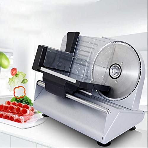 HSSMEUR 200W Meat Slicer For Home Or Commercial Use,Multi-Functional Meat Slicer Machine,Mini Manual Frozen Meat Slicer Home