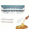 LCE Cube Trays Food-Grade Silicone Moulds, Ice Cube Tray with Lid Dispenser, Double Layers and Spill-Proof Large Ice Cube Moulds with Scoop, Reusable 48 Ice Cube Tray (Blue)
