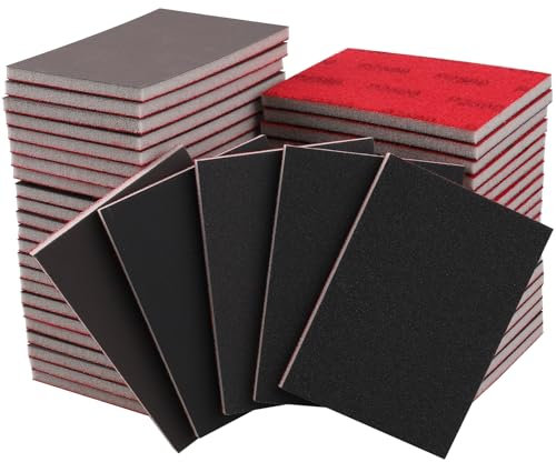 20 Stück Schleifschwämme Set,180-3000 Körnung Nass-Trocken-Schleifpapier, Flexibler Schleifschwamm Holz, Professional Schleifpads für Metall, Holz, Farbe, Spachtelmasse, Autokarosseriereparatur
