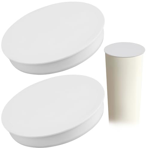 2 Pièces Couvercle de Tuyau de Ventilation, Bouchon de Blocage Intérieur en PVC, Blanc Cache pour Tuyau de Ventilation, Couvercle pour Tuyau de Ventilation pour Les Tuyaux de Drainage (Ø 110)