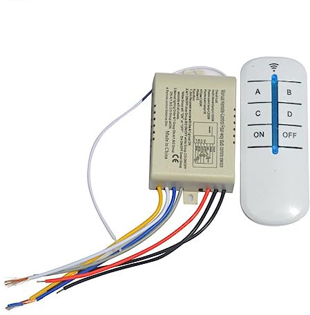 Angoily 220v Kanal Funk-schalter Für Lampen Led-leuchten Und Energiesparlampen Digitale Fernbedienung Einfache Installation Bis Störungsfrei