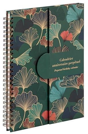 Clairefontaine 116246C Calendrier Anniversaire Perpétuel Spirale 23x17 50F