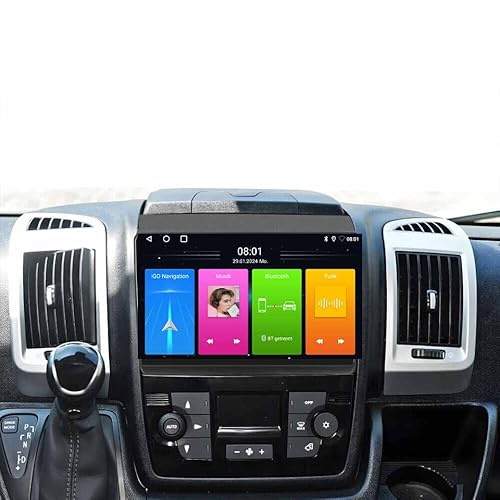 Auto Radio Autospieler GPS Navigation Carplay/Android Autoradio 9 Zoll HD-Touchscreen Player, für Citroen Jumper Il Bus Kasten244 Z 250 2500 L/Peugeot Boxer III 3e-Boxer Bus Kasten Furgon MK3 208