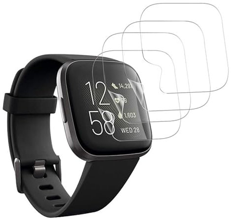 Joywing für Fitbit Versa 2 Schutzfolie Fitbit Versa 2 Displayschutzfolie, für Soft TPU Anti-Kratzer Folie Fitbit Versa 2 Panzerfolie, Ultra HD Hartglasfolie Fitbit Versa 2, 2 Stück