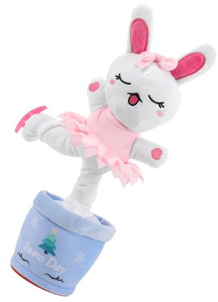 HEMOTON Osterhasen-plüschtiere Musikalisches Tanzspielzeug Mit Ohren Kuscheltier Singspielzeug Für Jungen