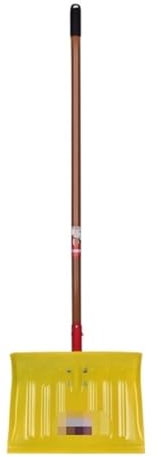 Schneeschaufel Schneeschieber Schneeschaufel, Quadratisch, Gelb, Schaufelkopf for Schneeräumung Und Schneekehren Zu Hause Im Freien Schneeschaufeln für Gehweg(144cm)