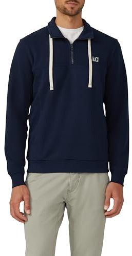 s.Oliver Sweatshirt mit Eingrifftaschen und Label-Patch