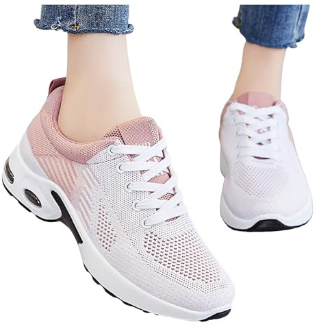 Nuqqichongtian Basket Femme Chaussure Sneakers Chaussures Mode et Sport Running pour Femmes Basquettes de Marche Course Casual Fitness Tennis Gym Outdoor Respirant