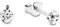 Amor Damen-Ohrstecker 925_Sterling_Silber Kristall 9063420