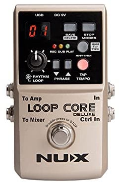 NUX Looper pedal & drum machine + pedaliera a 2 vie