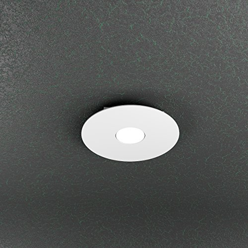 Deckenleuchte rund Strahler Top Light 1128/PL1 Minimal weiß grau oder Sand LED NEU Bad Flur Küche Bianco