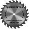 EBERTH Lame de Scie Circulaire en Acier avec Dents en Carbure pour la Coupe du Bois (Diamètre 200mm, Alésage 16mm, Épaisseur de la Lame 2.4mm, Largeur de Coupe 3.4mm, 24 Dents, RPM Max. 5000)