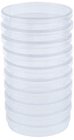 Lot de 10 boîtes de pétri stériles en Plastique Transparent AOD (90 mm)