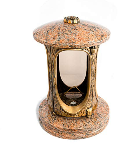 Lanterne funéraire Afterglow Elégant Granit Hauteur 23 cm Ø 15 cm 23 cm multicolore