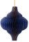 coopz Weihnachtskugel Weihnachtsschmuck Papier Anhänger Orient 12,5 cm Weihnachten, Farbe:blau