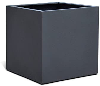 Eschbach® Pflanzkübel Cube 40 Anthrazit Schwarz Quadratisch * 40 x 40 x 40 cm * 10 Jahre Garantie