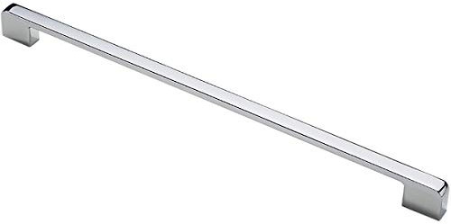 5 Stück Schrankgriffe, Möbelgriff, Schublade, Kleiderschrank, Tür, Küchenschrank, Ziehloch, Zinklegierung, poliertes Chrom, 320 mm