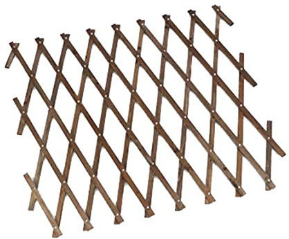 Foglish Heavy Duty Expanding Trellis Riveted Strong Plant Support - Brown - Tan - 1.8m x 0.9m